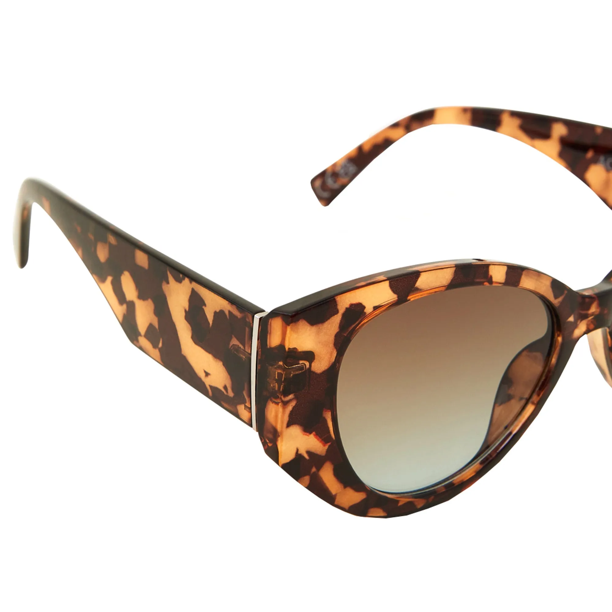 Accessorize London Women's Crystal Tortoiseshell Cateye Sunglasses