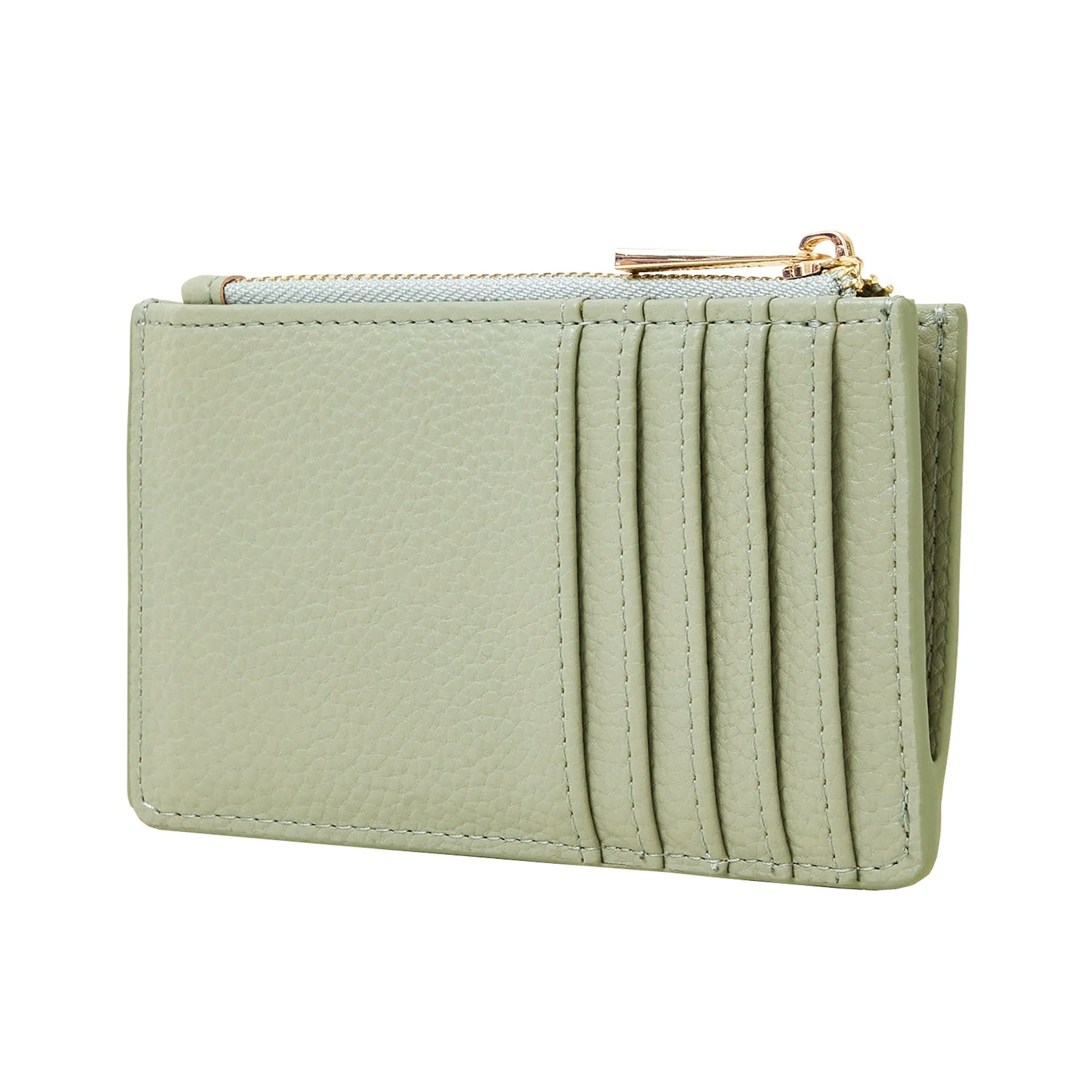 Accessorize London Women's Green Multi Compartment Classic Cardholder