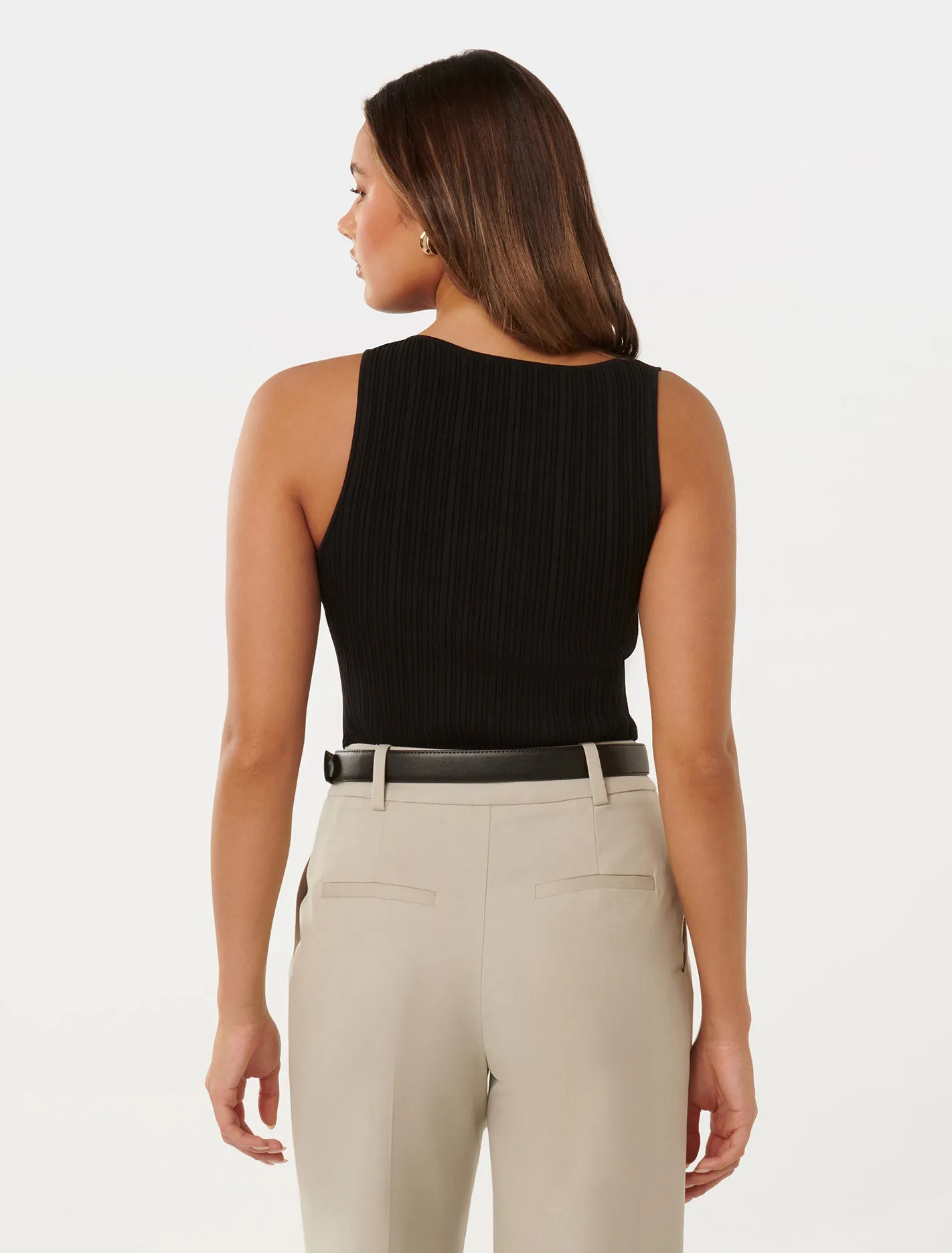 Alannah Ribbed Twist Tank Top