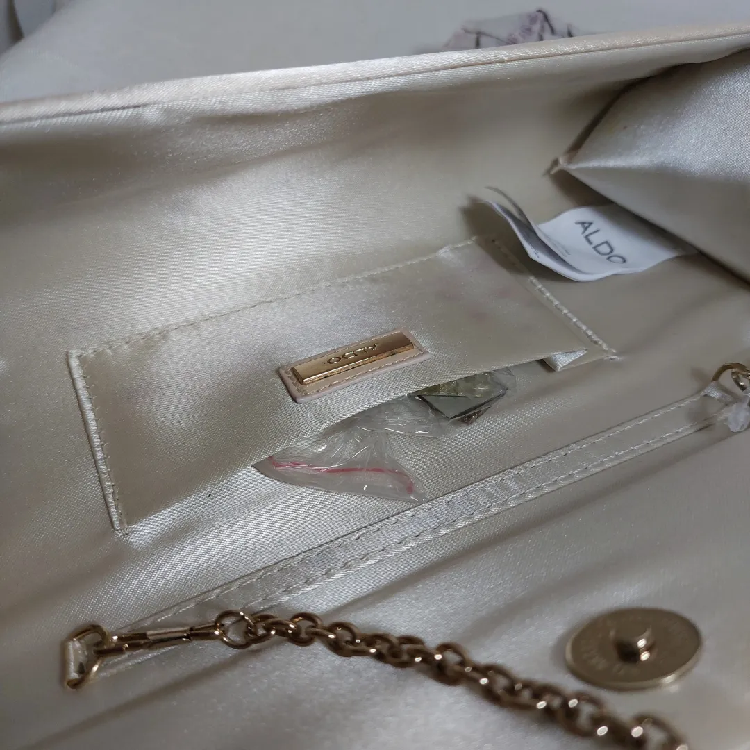 ALDO Gold and Silver Sequins Luvian Clutch | Brand New |