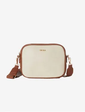 Alicia Vegan Crossbody Bag | Latte