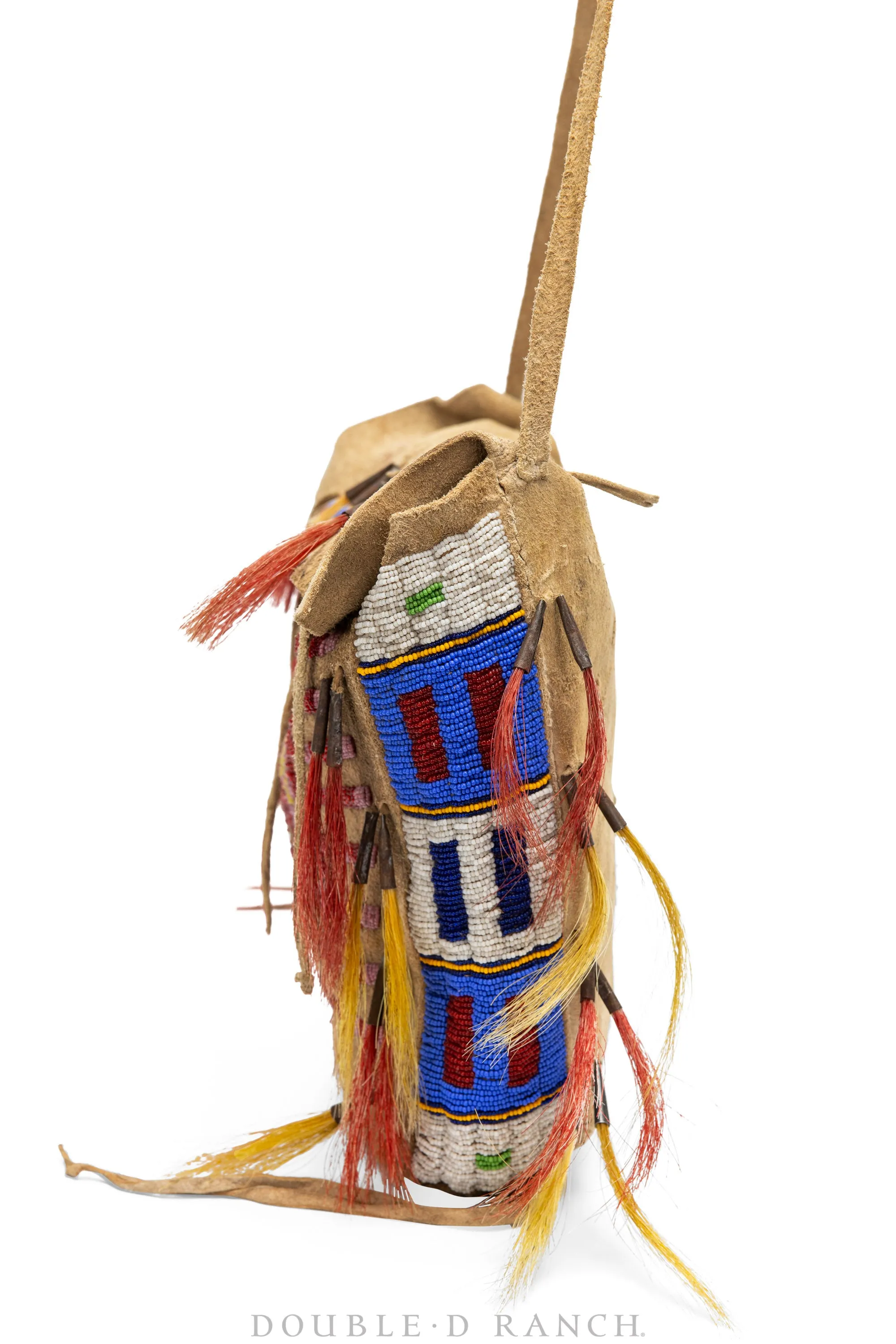 Artifact, Bag, Tipi Bag, Beaded, Cheyenne, Antique, Reservation Era, Museum Deaccession, Antique, 371