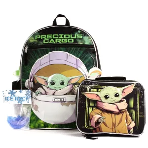 Baby Yoda 16 Inch Deluxe Backpack 5-Piece Set (non-personalized)