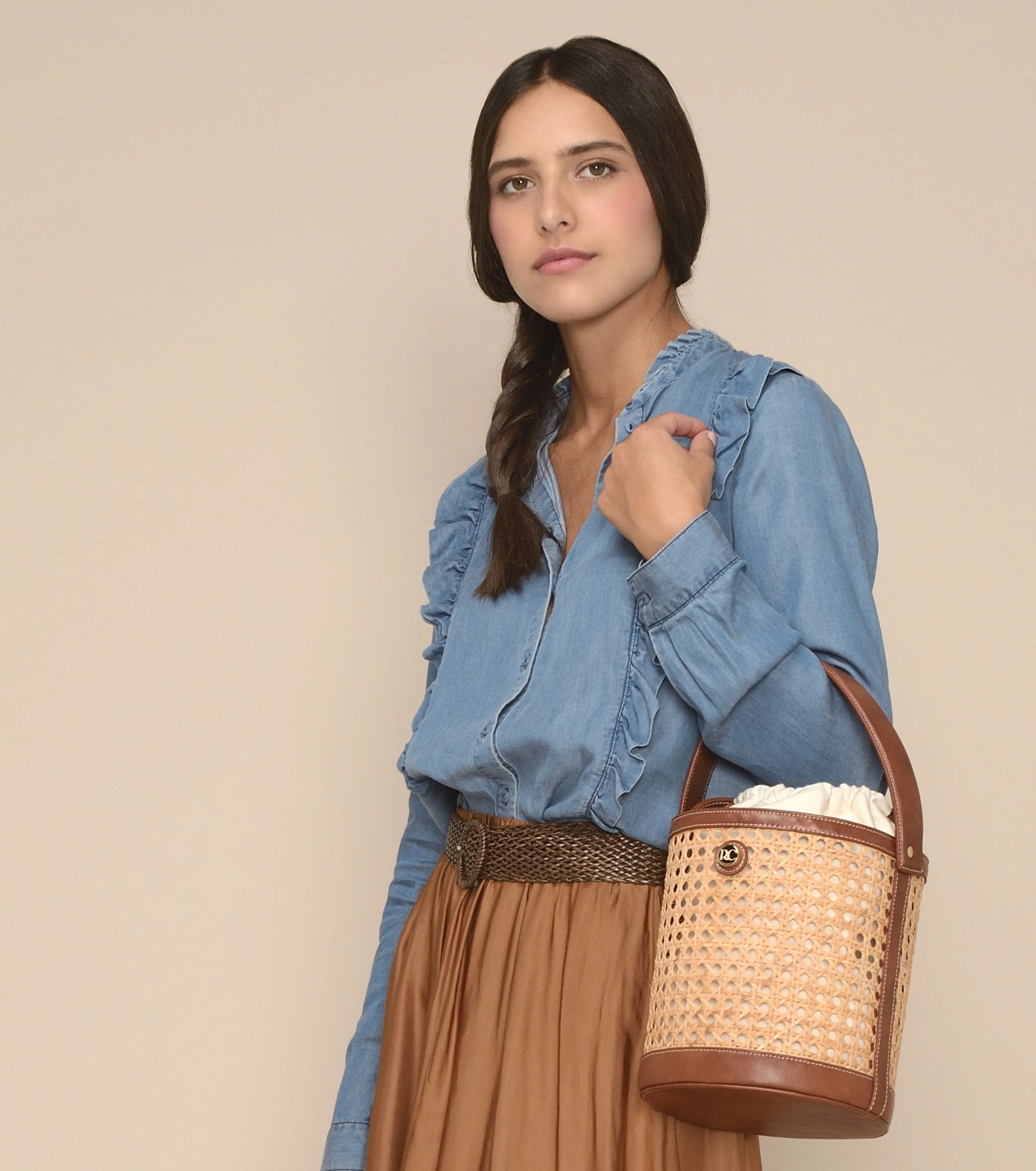 Bali Vegan Bucket Bag | Straw