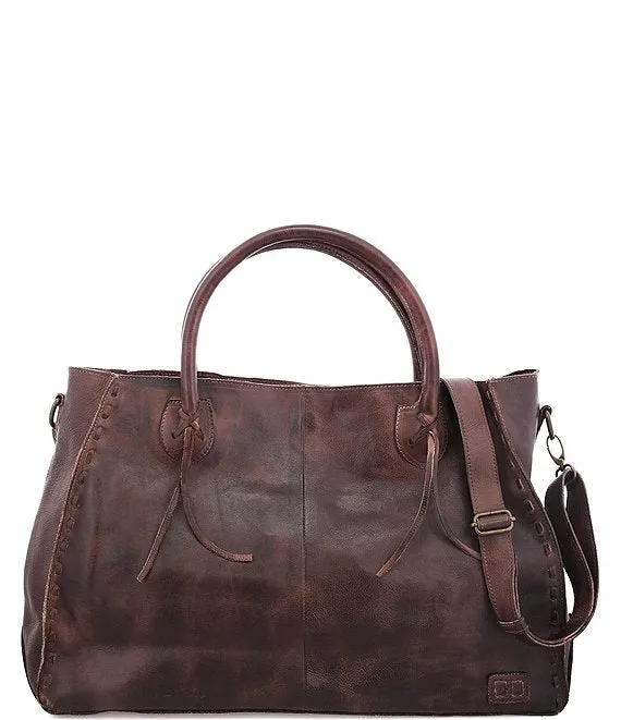 BedStu Rockaway Large Leather Bag