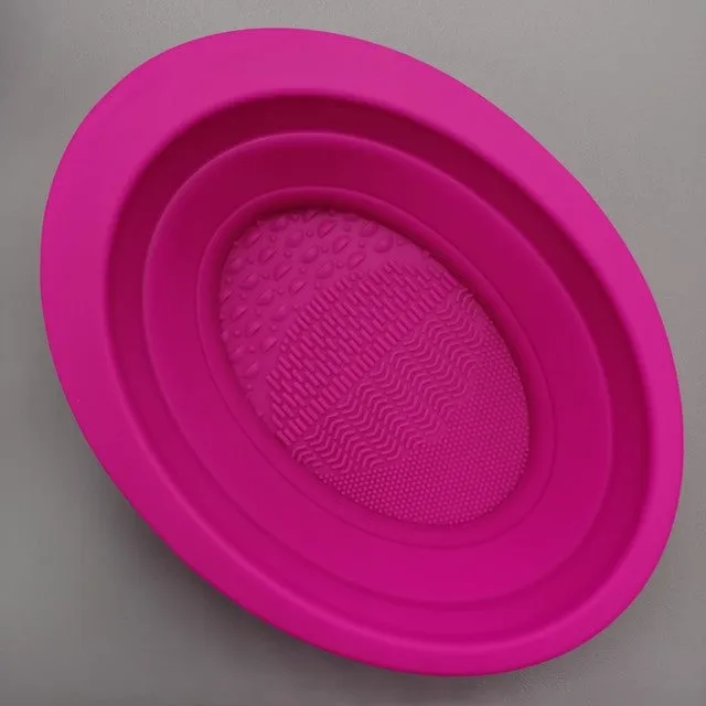 Bowl Shape Silicone Makeup Brush Cleaner Washing Bowl