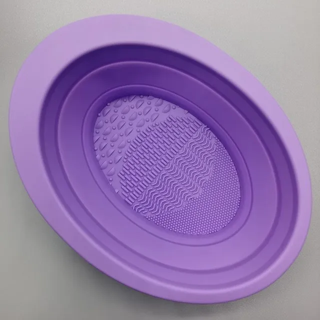 Bowl Shape Silicone Makeup Brush Cleaner Washing Bowl