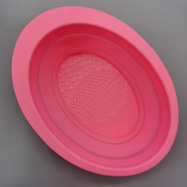 Bowl Shape Silicone Makeup Brush Cleaner Washing Bowl