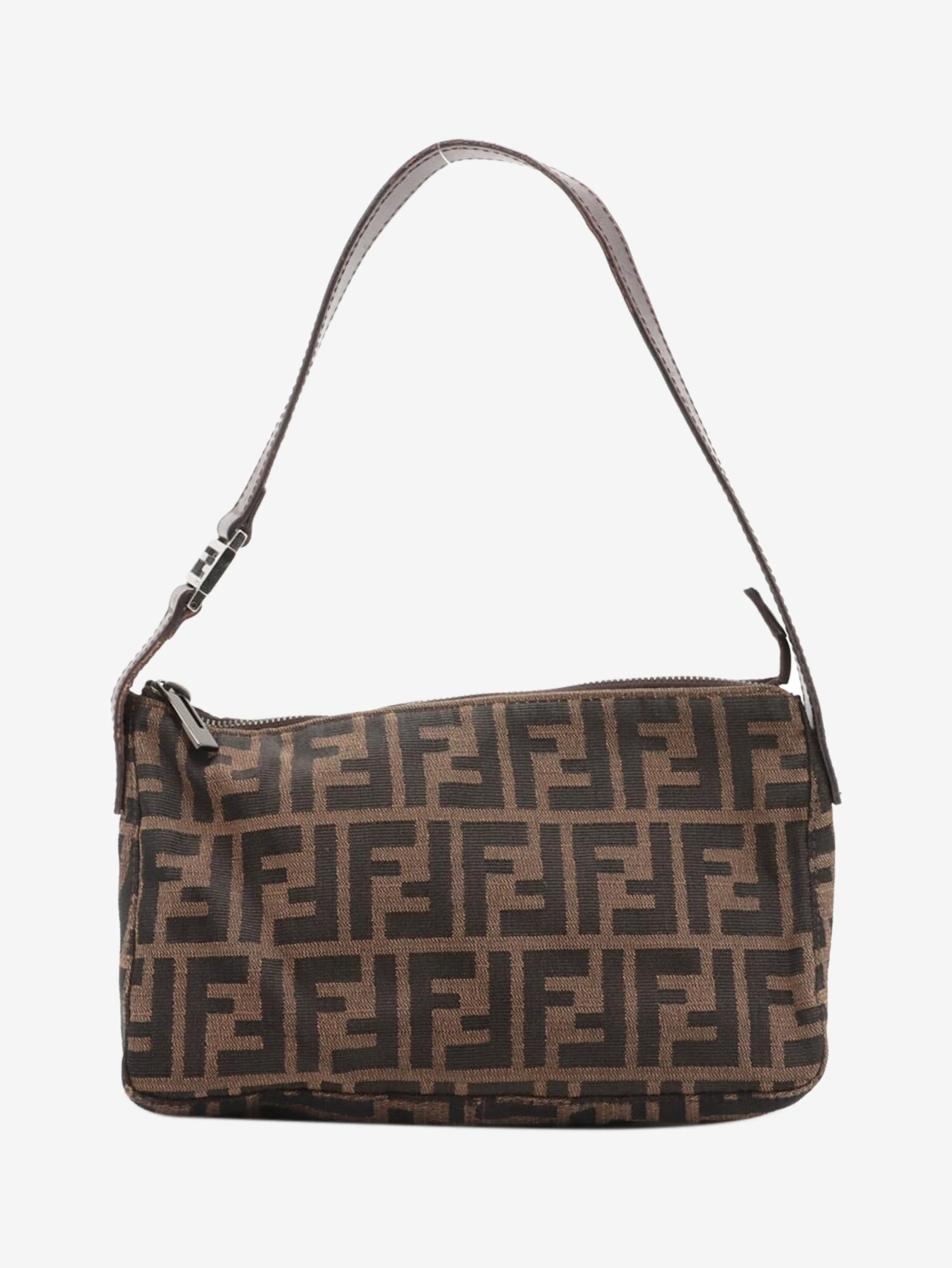 Brown Zucchino monogram canvas shoulder bag