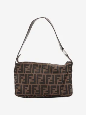 Brown Zucchino monogram canvas shoulder bag