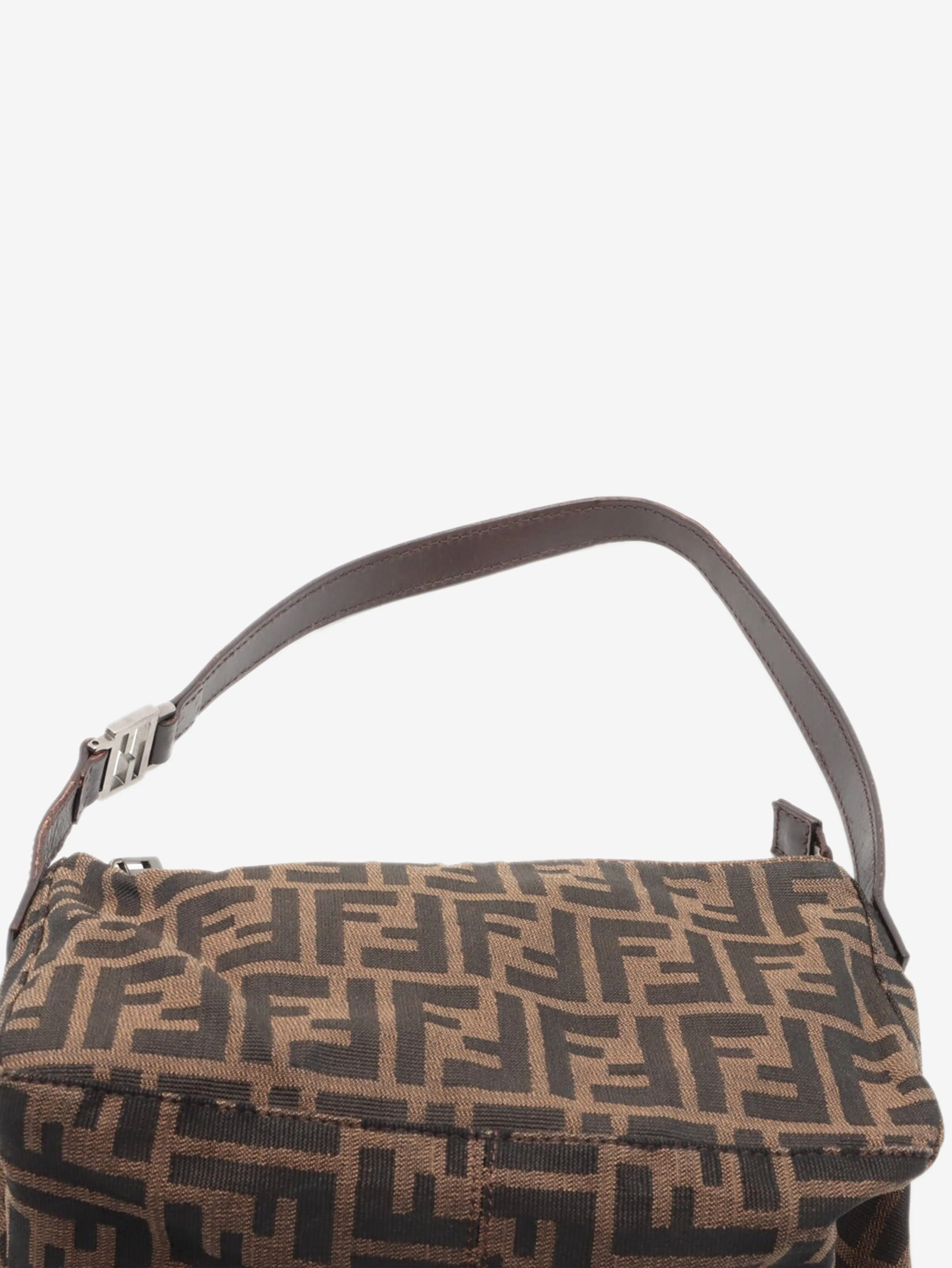 Brown Zucchino monogram canvas shoulder bag