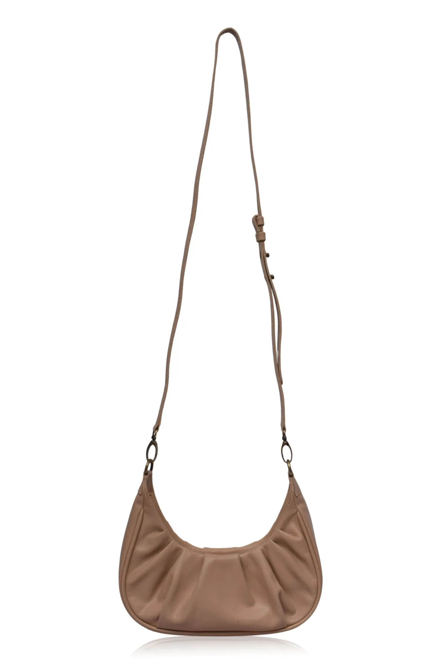 Camille Ruched Leather Bag