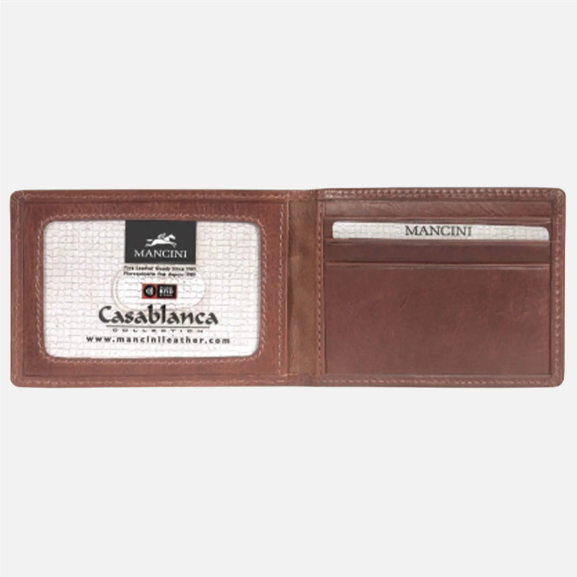 Casablanca Billfold with Removable Passcase