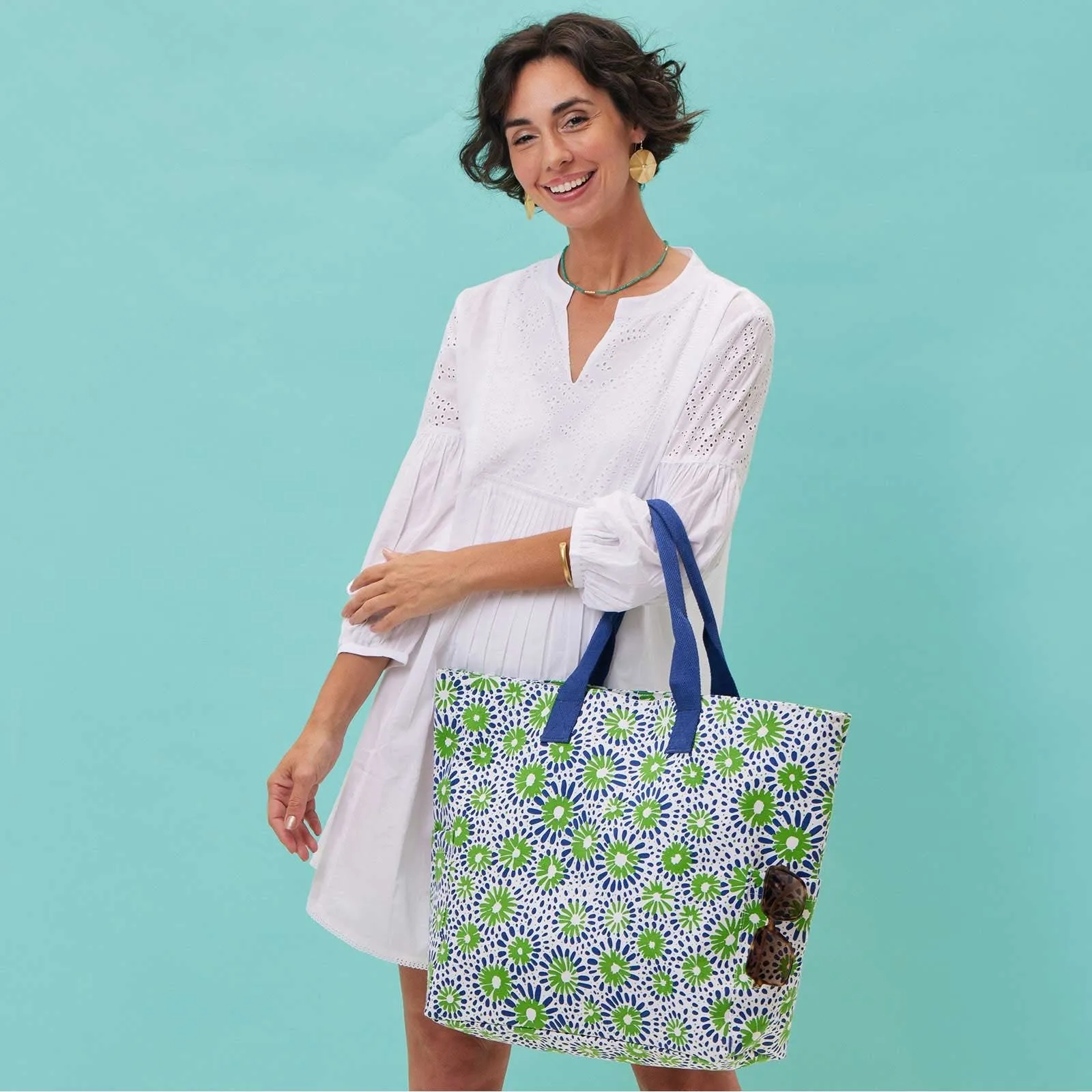 Chamomile Navy Green Carryall Bag