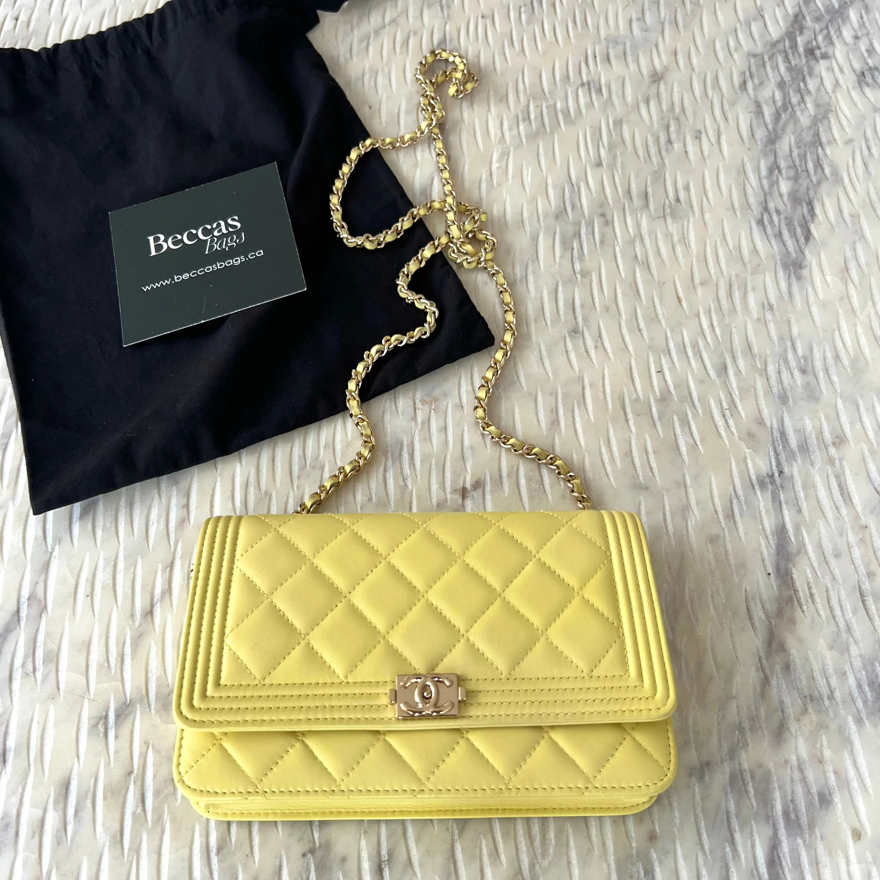 Chanel Le Boy Wallet On Chain Bag