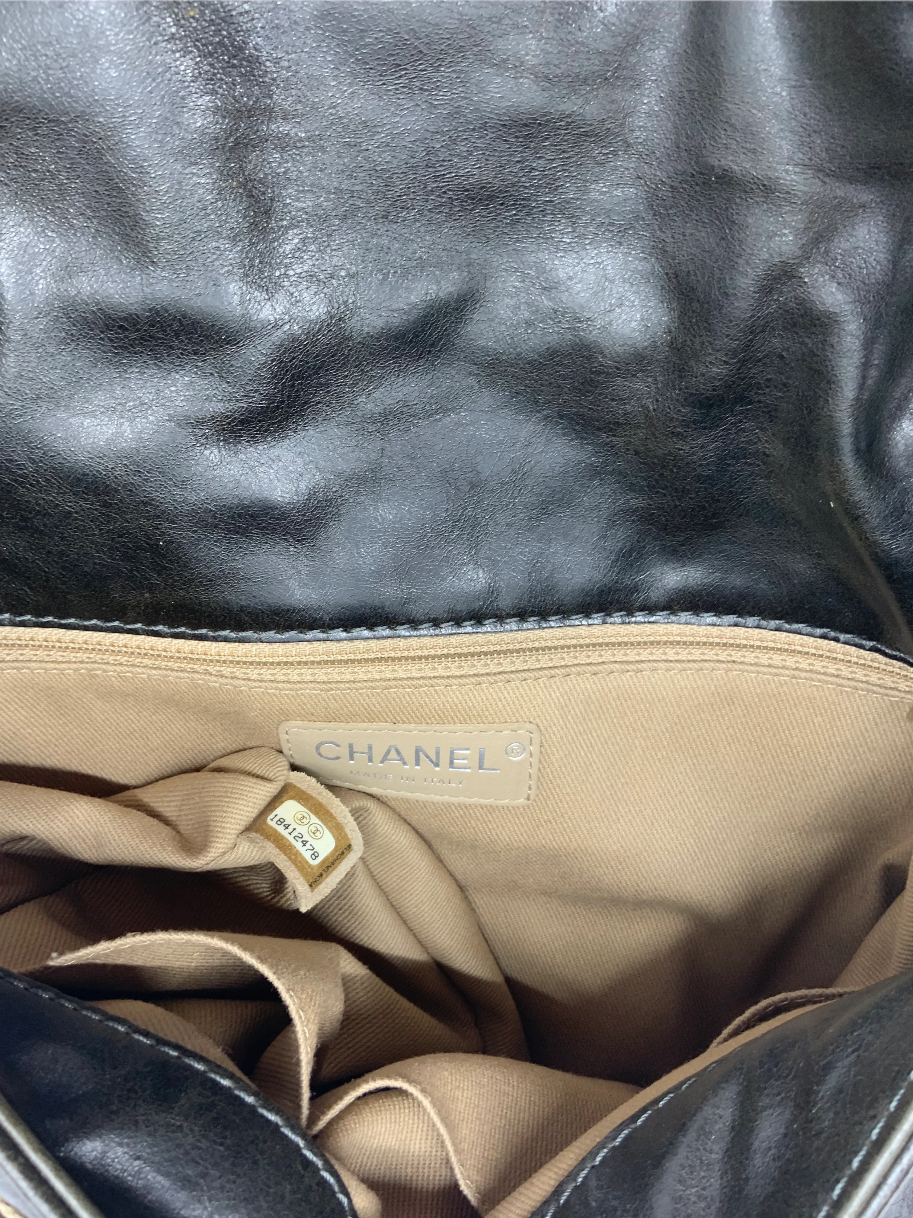 Chanel Quilted Calfskin Whipstitch Flap Bag 2015