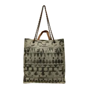 #CHANEL/Tote Bag/Canvas/All Over Print