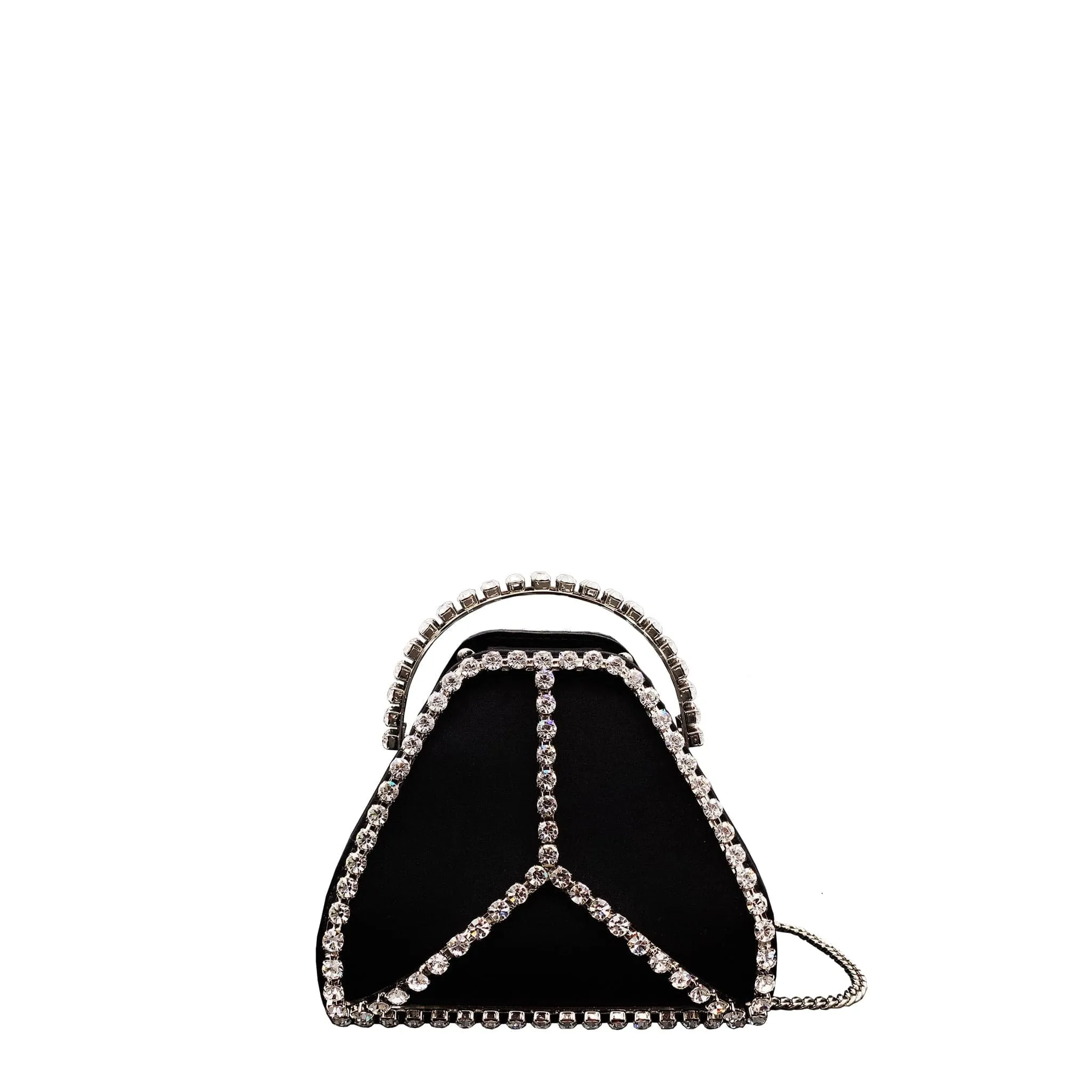 Cleo Mini Strass Vegan Bag | Black