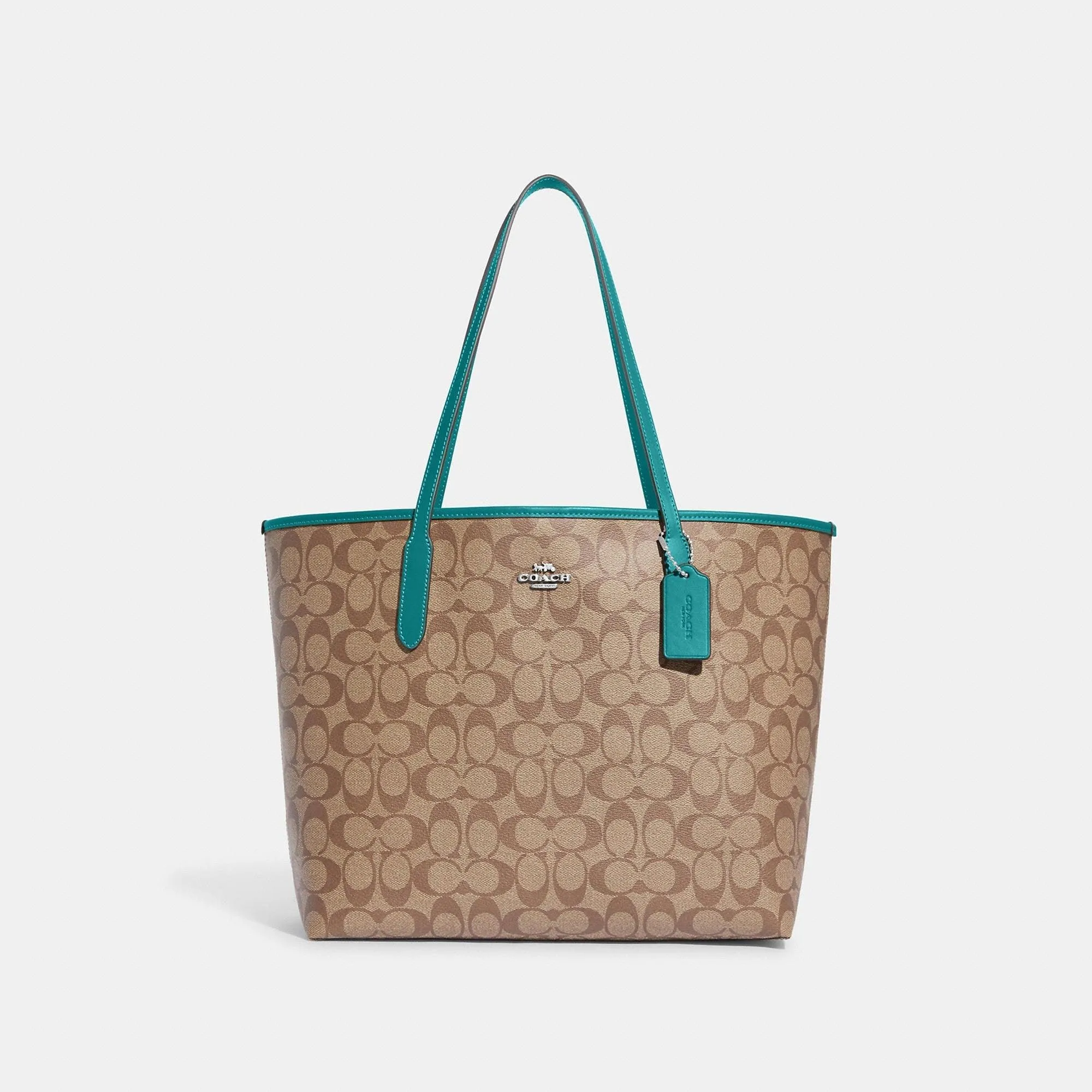 Signature Canvas City Tote Bag by Coach Outlet - Elegant and Durable