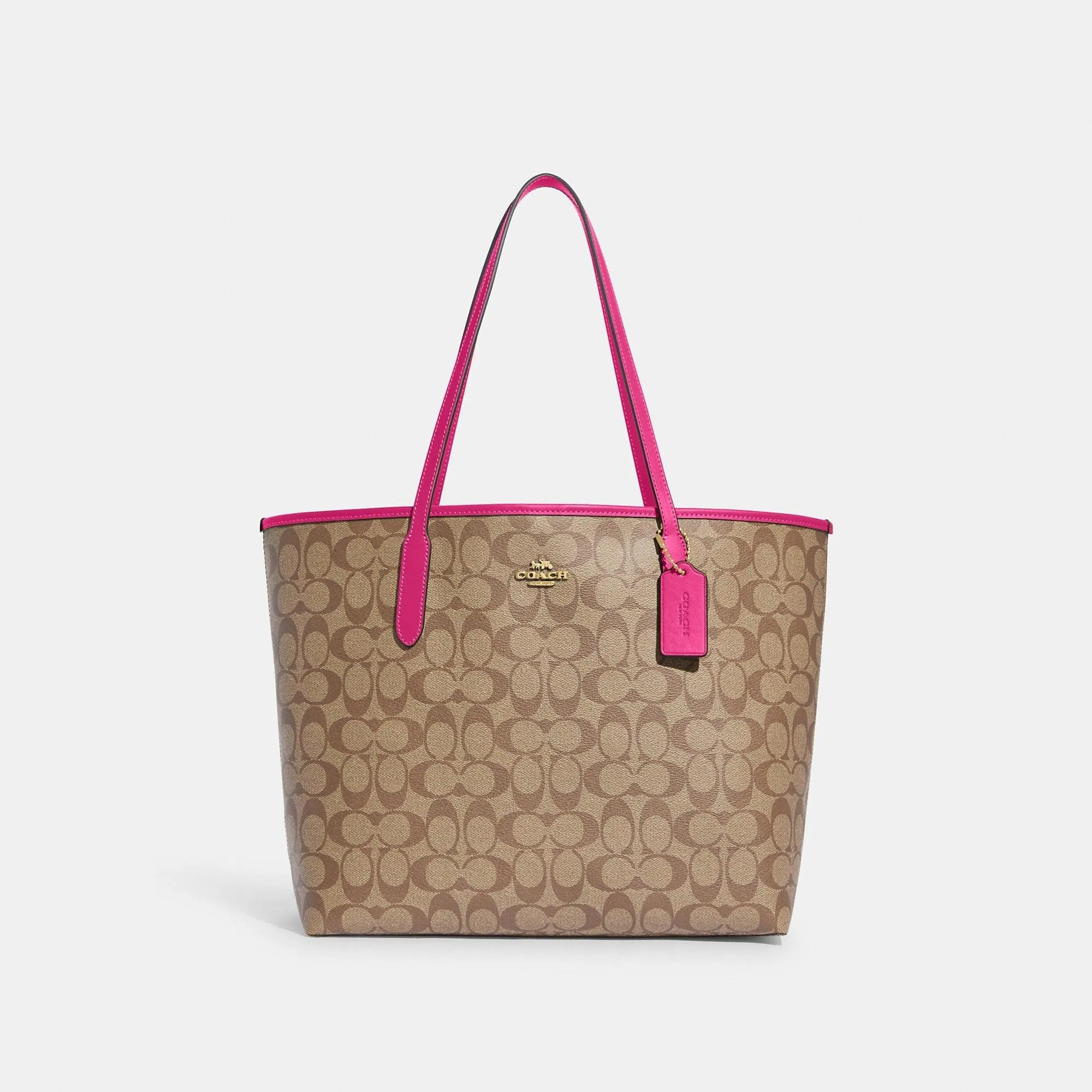 Signature Canvas City Tote Bag by Coach Outlet - Elegant and Durable