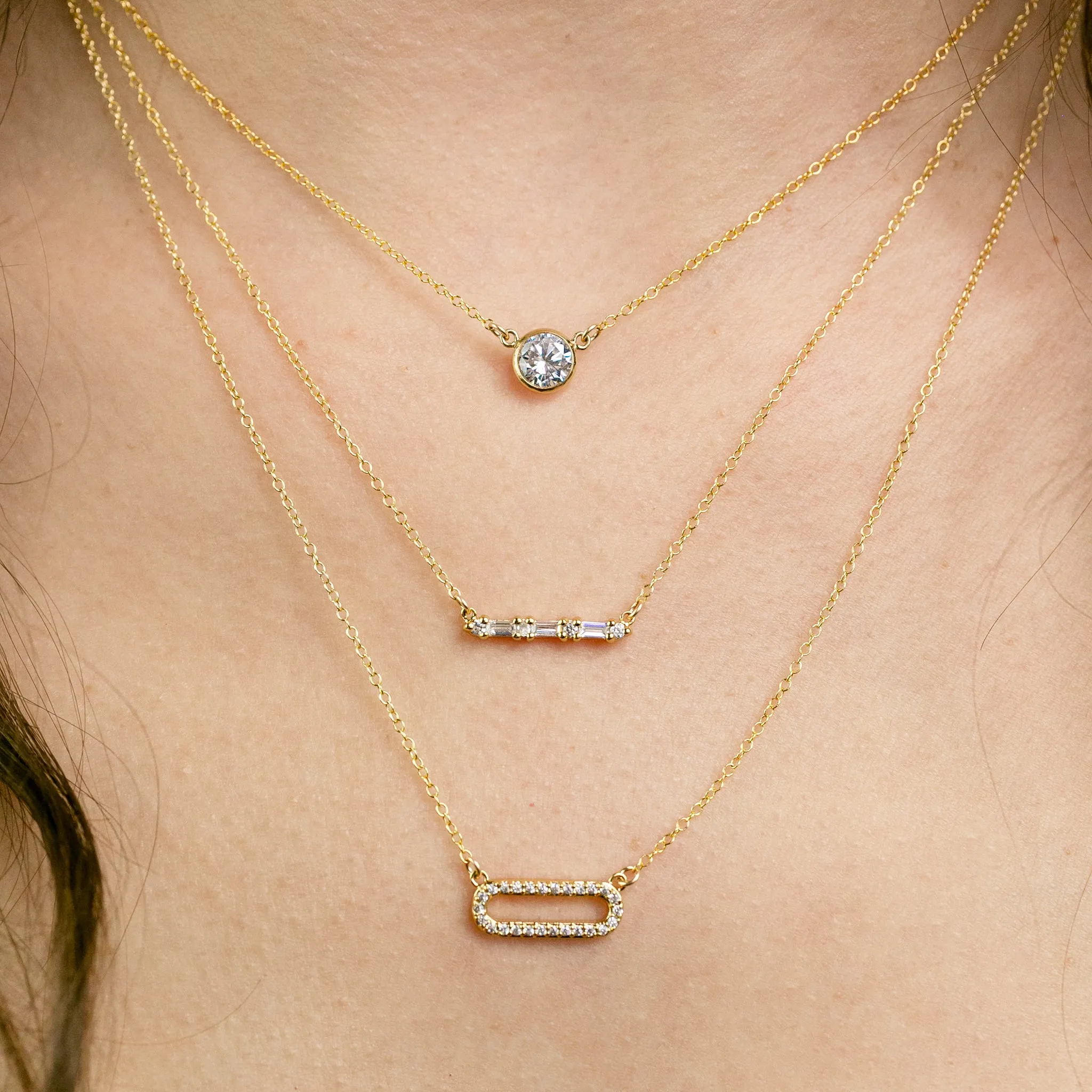 Collette Solitaire Necklace