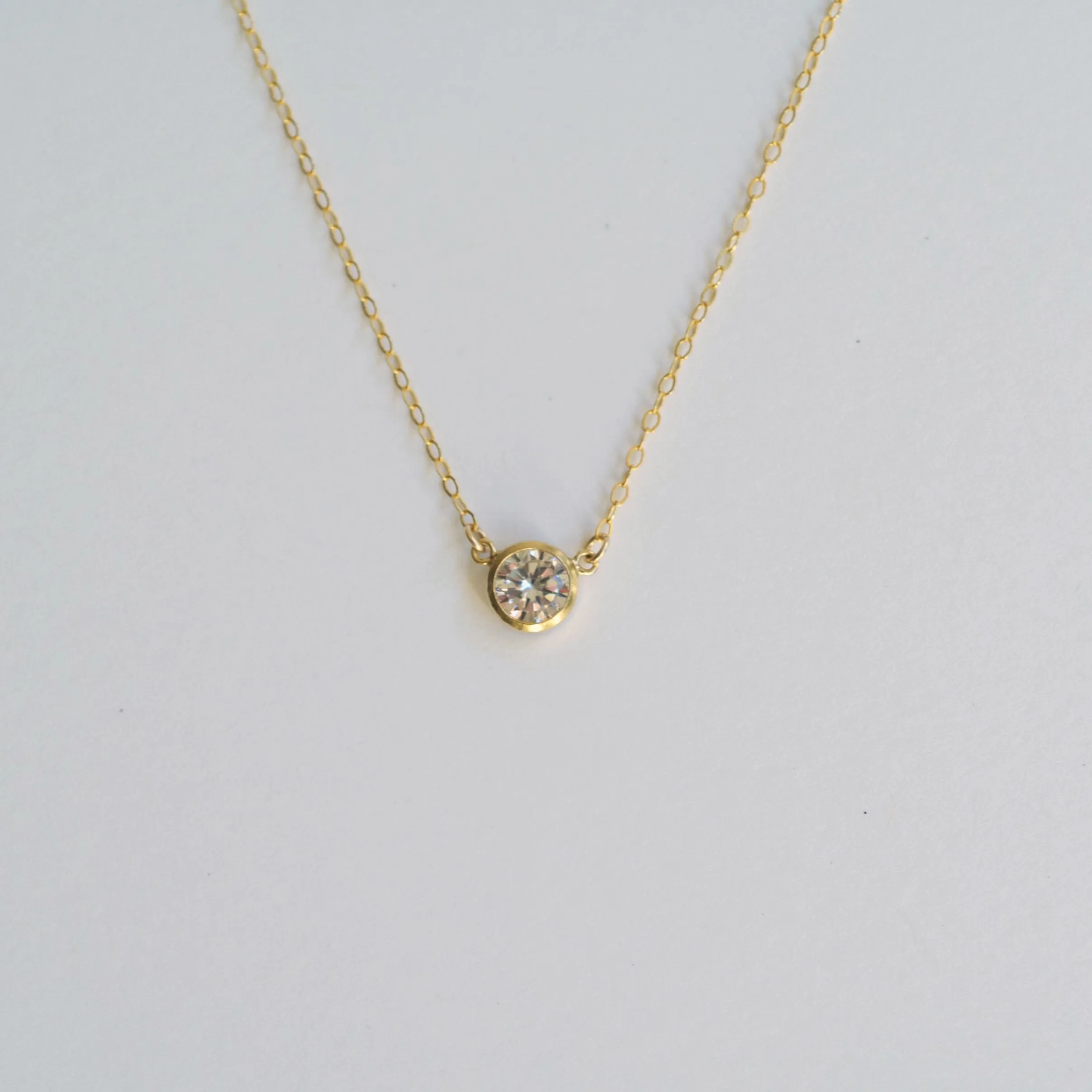 Collette Solitaire Necklace