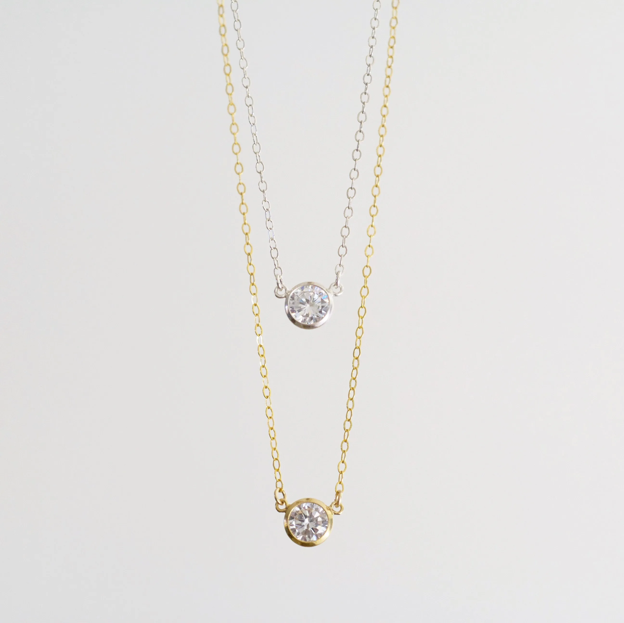 Collette Solitaire Necklace