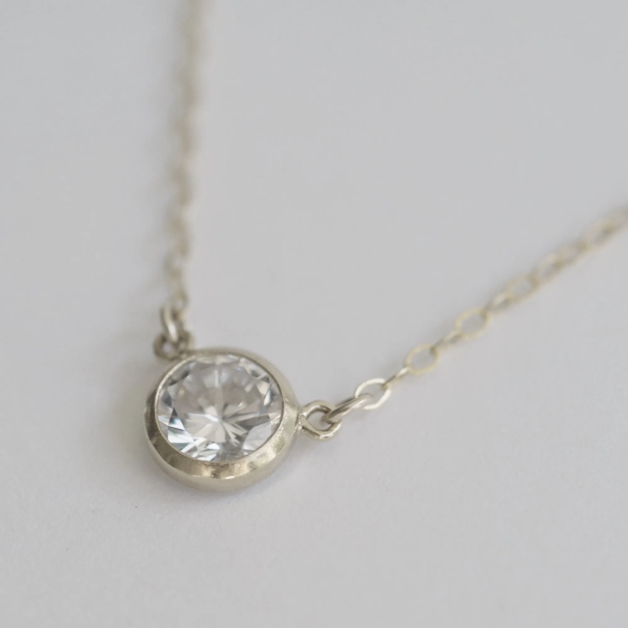 Collette Solitaire Necklace