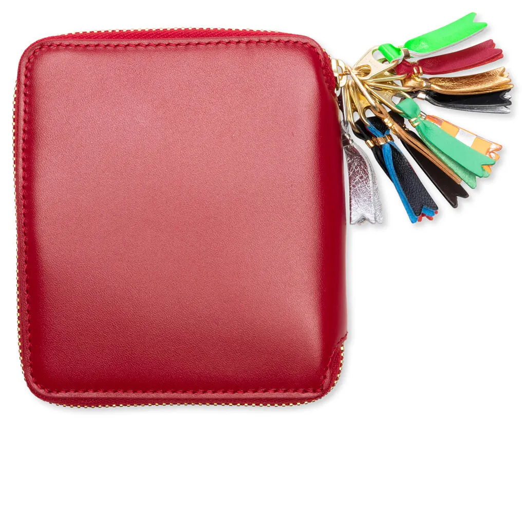 Comme des Garcons SA2100 Zipper Pull Wallet - Red