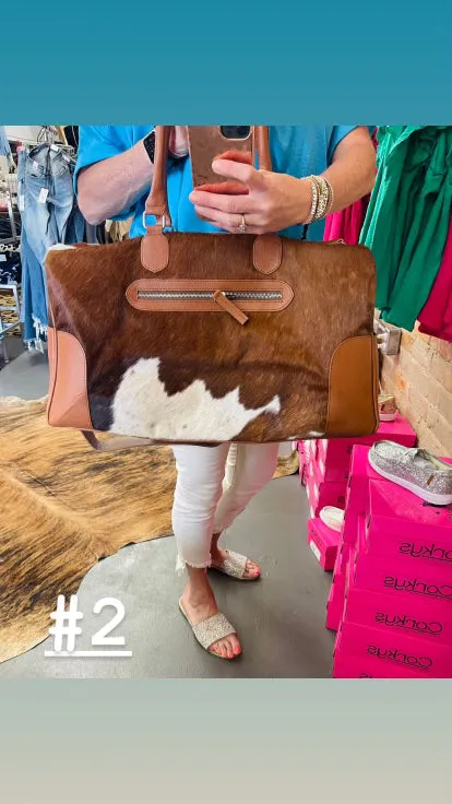 Cowhide Duffle Bag