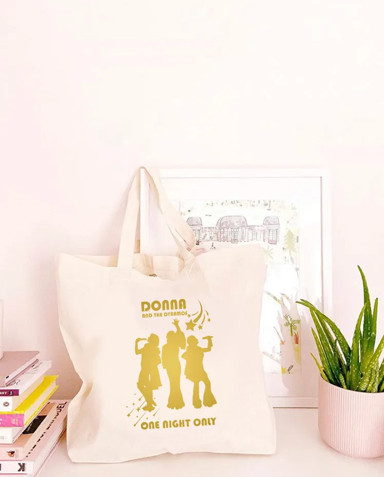 Donna and the Dynamos - Large Canvas Tote Bag