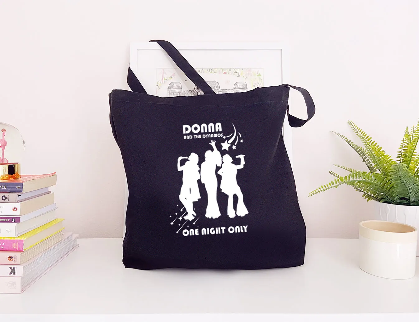 Donna and the Dynamos - Large Canvas Tote Bag