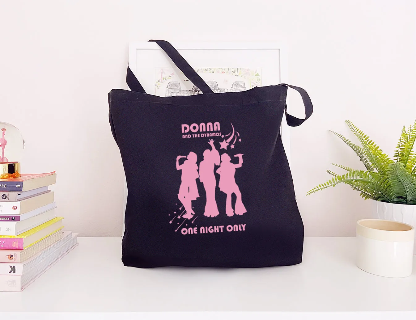 Donna and the Dynamos - Large Canvas Tote Bag