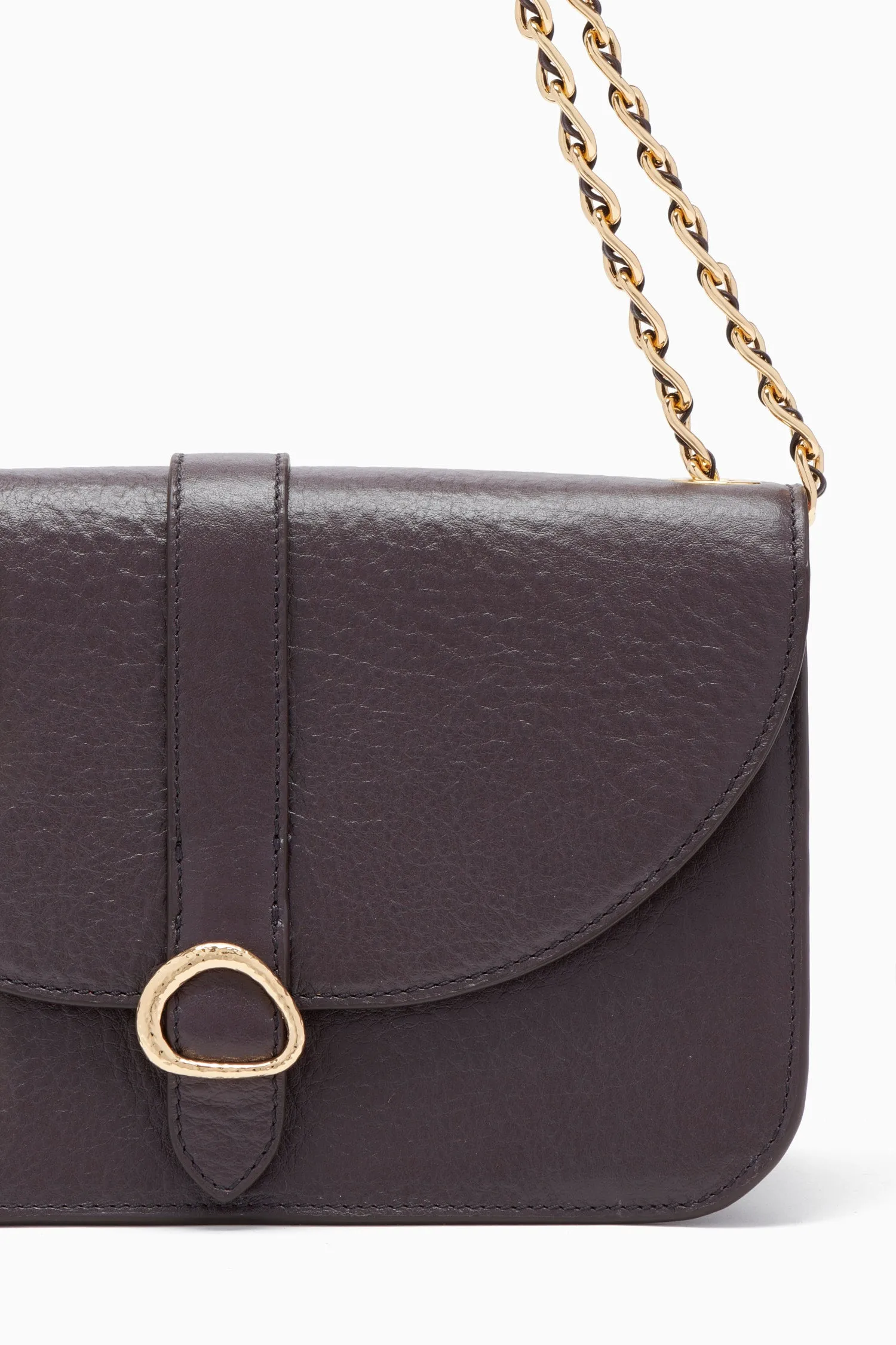 Esme Large Chain Crossbody - Chocolate