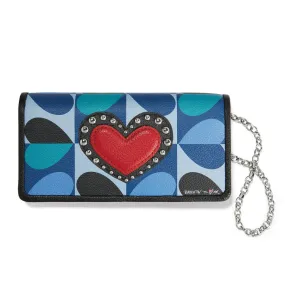 Fashionista Moody Blue Large Wallet