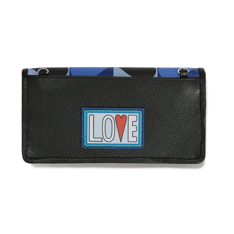 Fashionista Moody Blue Large Wallet