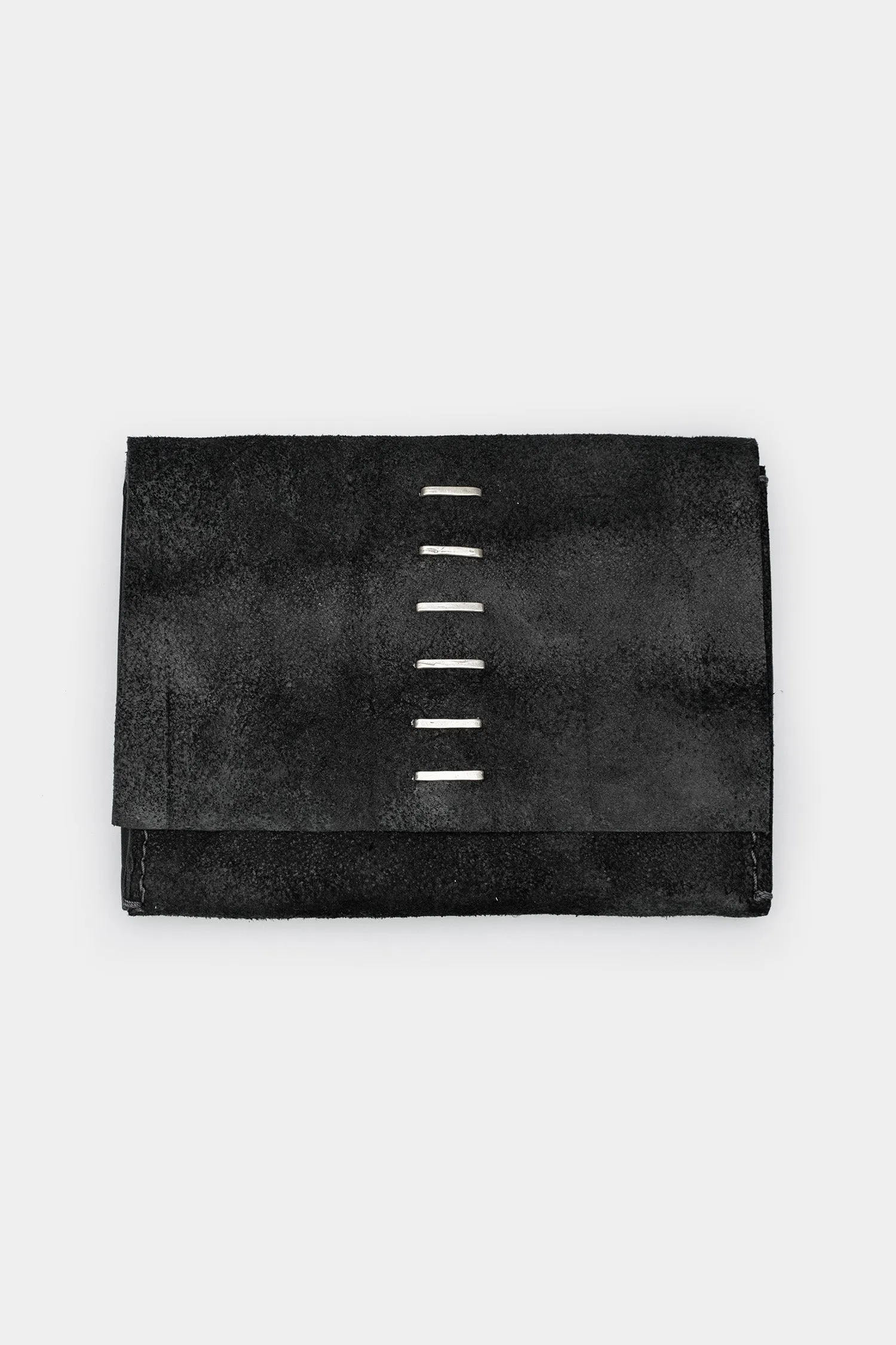 Flap leather wallet