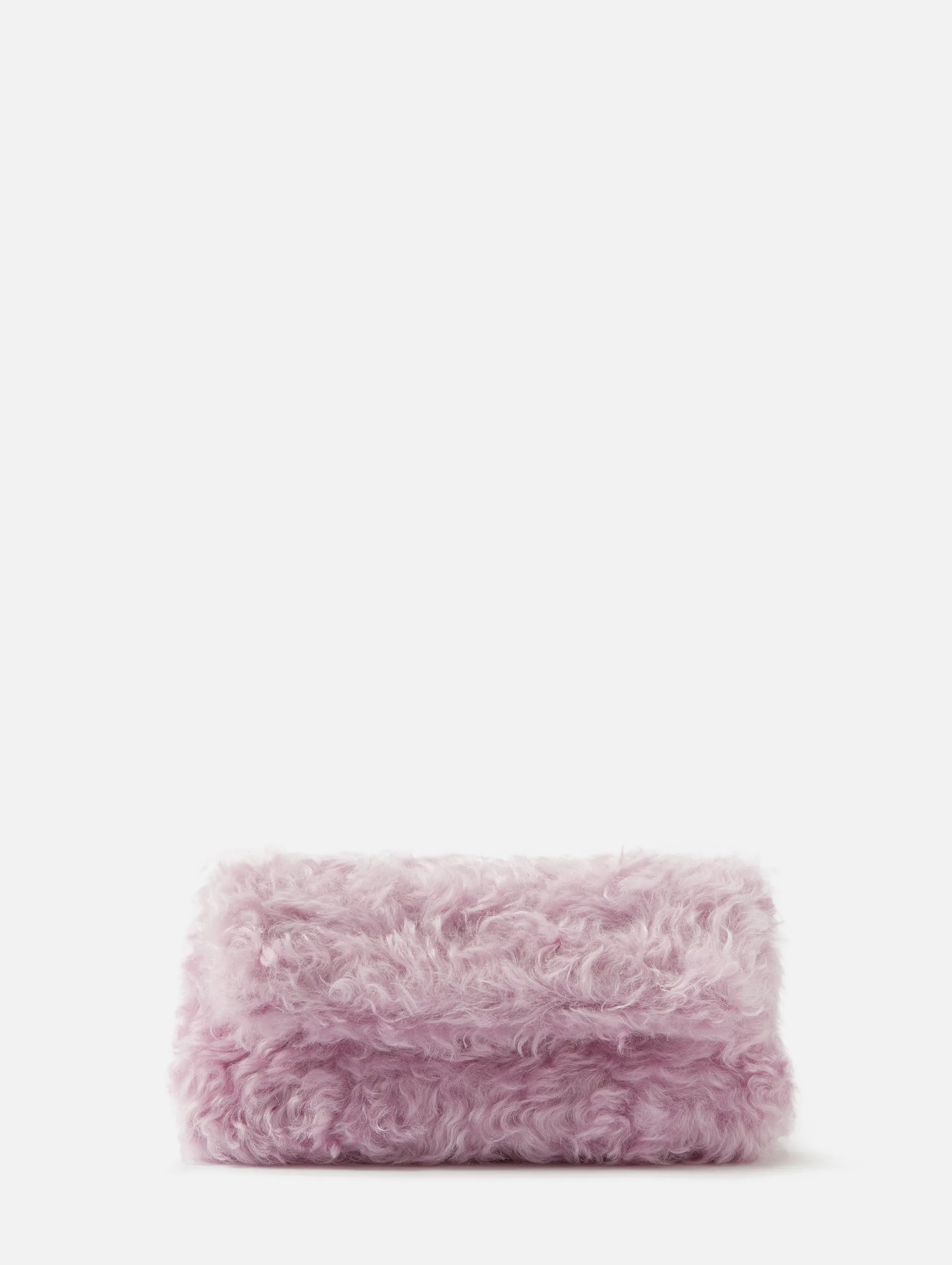 Folded Faux Fur Bag