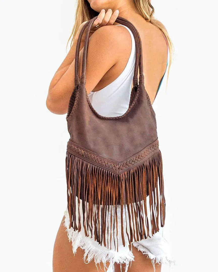 Fringe Bag - Brown