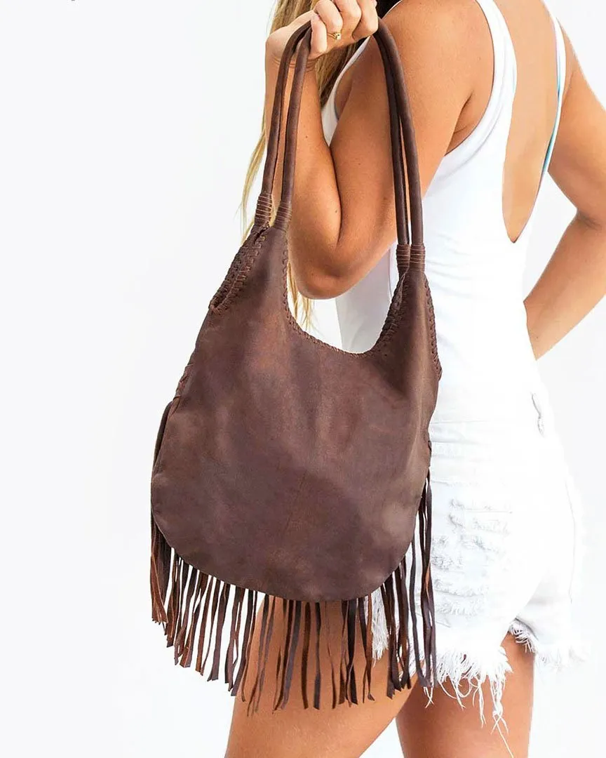 Fringe Bag - Brown