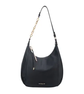 Gionni Womens Black Large Hobo Gold Chain Bag Cebu  - 11G2662