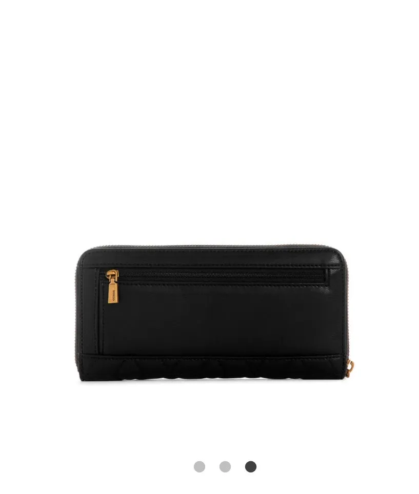 Guess Elenia Large Ziparound Wallet Black