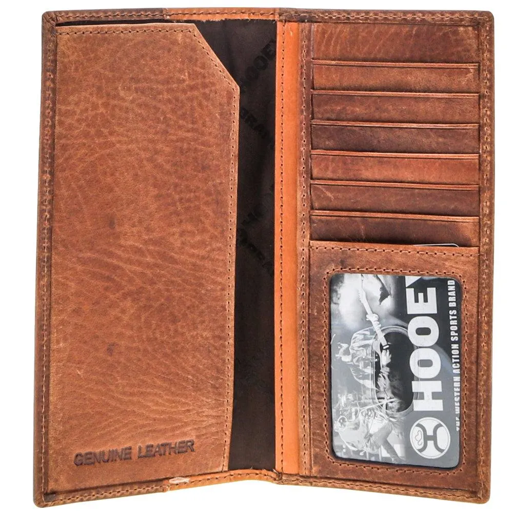 HOOEY PUNCHY CLASSIC RODEO WALLET BROWN /TAN LEATHER