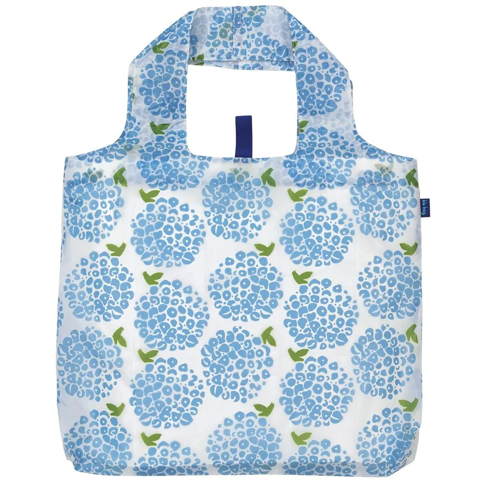 Hydrangea Blue Blu Reusable Shopping Bag - Machine Washable