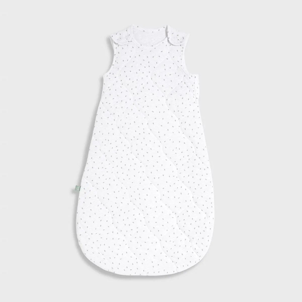 Little Green Sheep Organic Baby Sleeping Bag, 1.0 Tog - White Rice (6-18m)