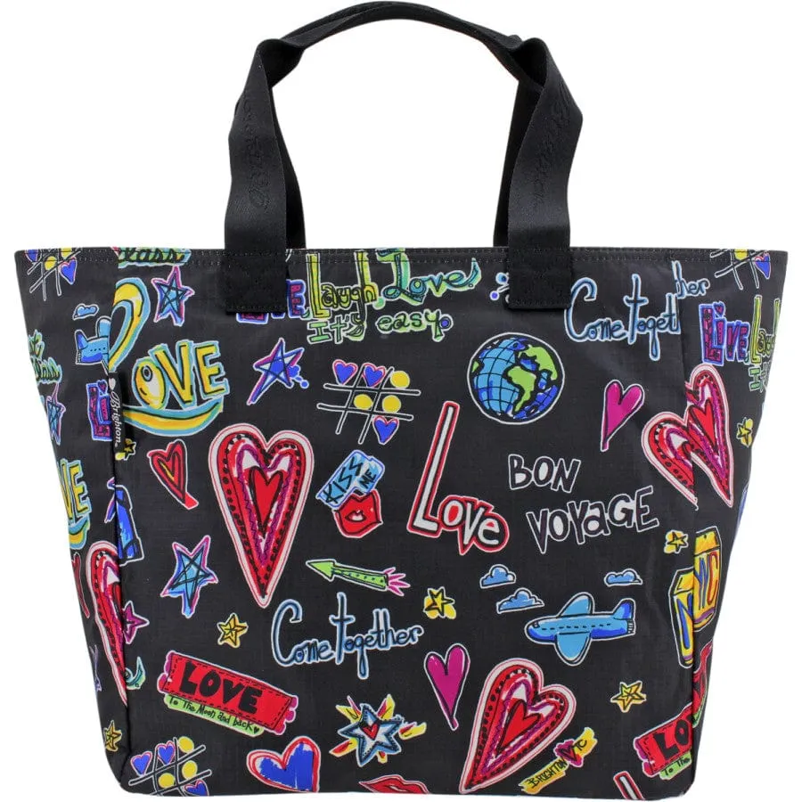 Love Scribble Lock It Super Tote