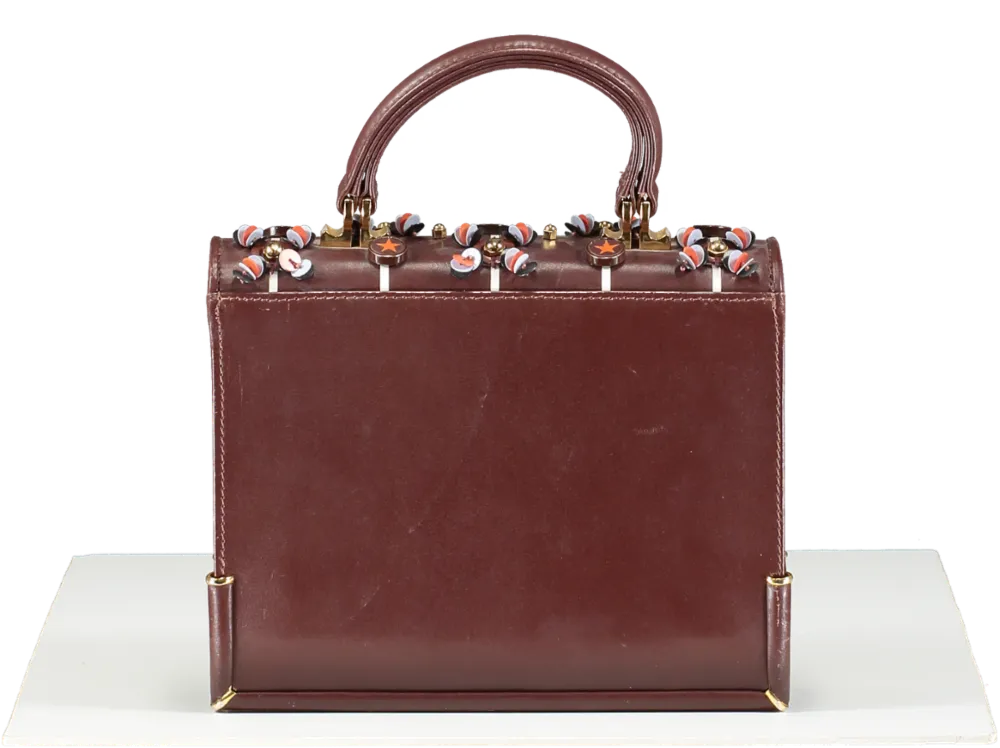 Mayra Fedane Brown The Harlow Embellished bag