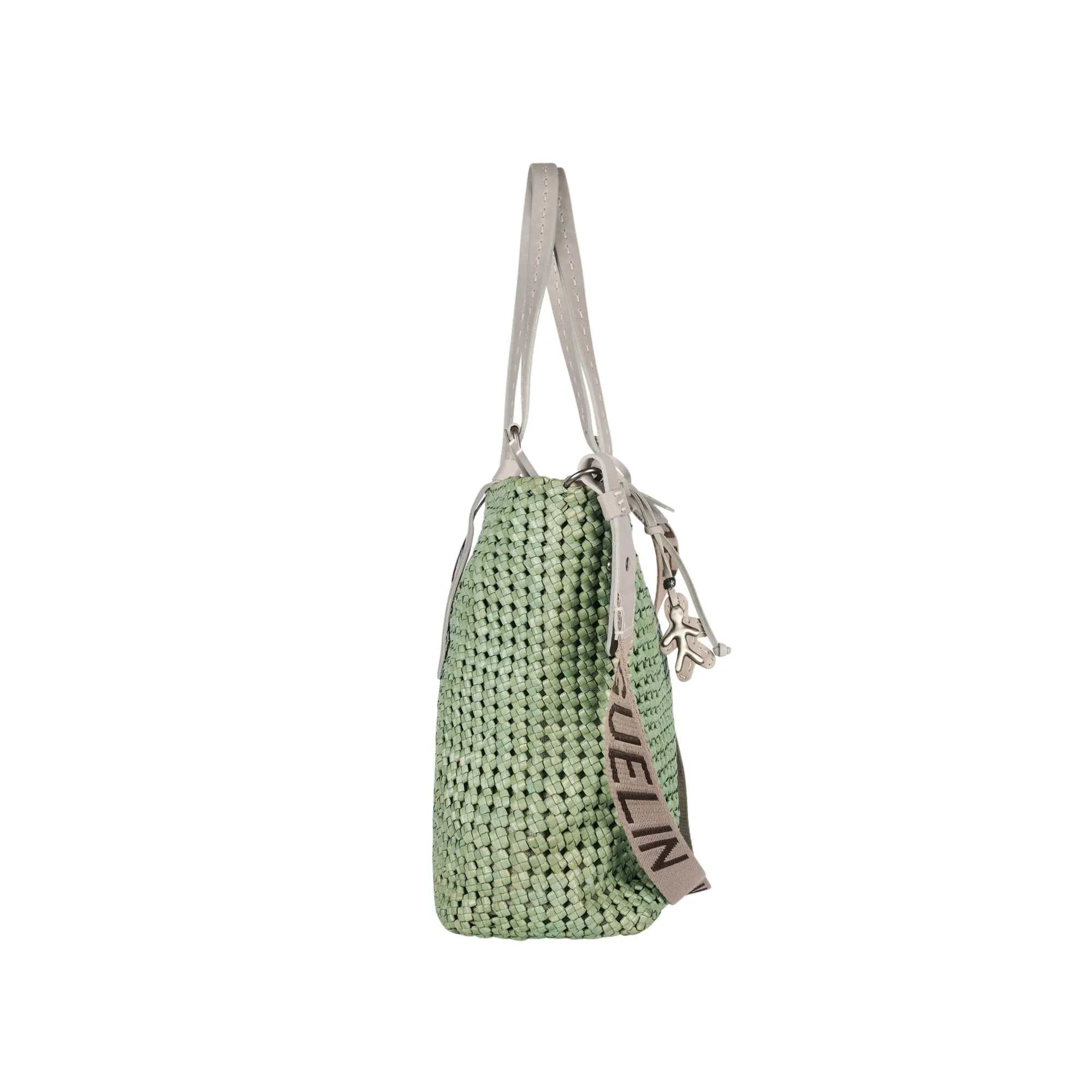 Minerva Shopping M HB Intreccio Crochet Agave Green