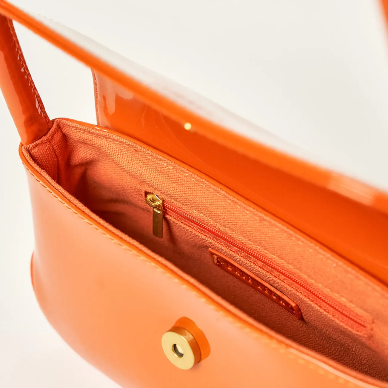 MINI CAMILLE BAG ORANGE PATENT