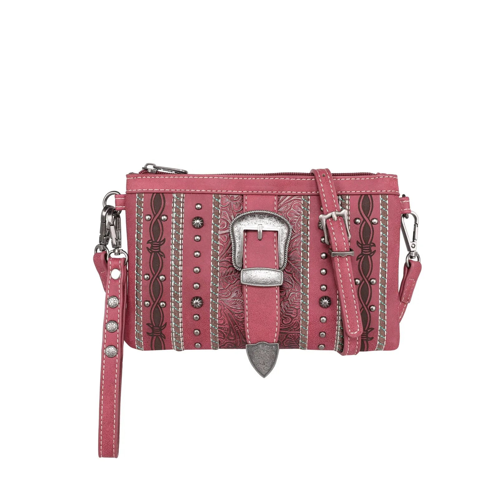 MW1148-181 Montana West Buckle Collection Clutch/Crossbody